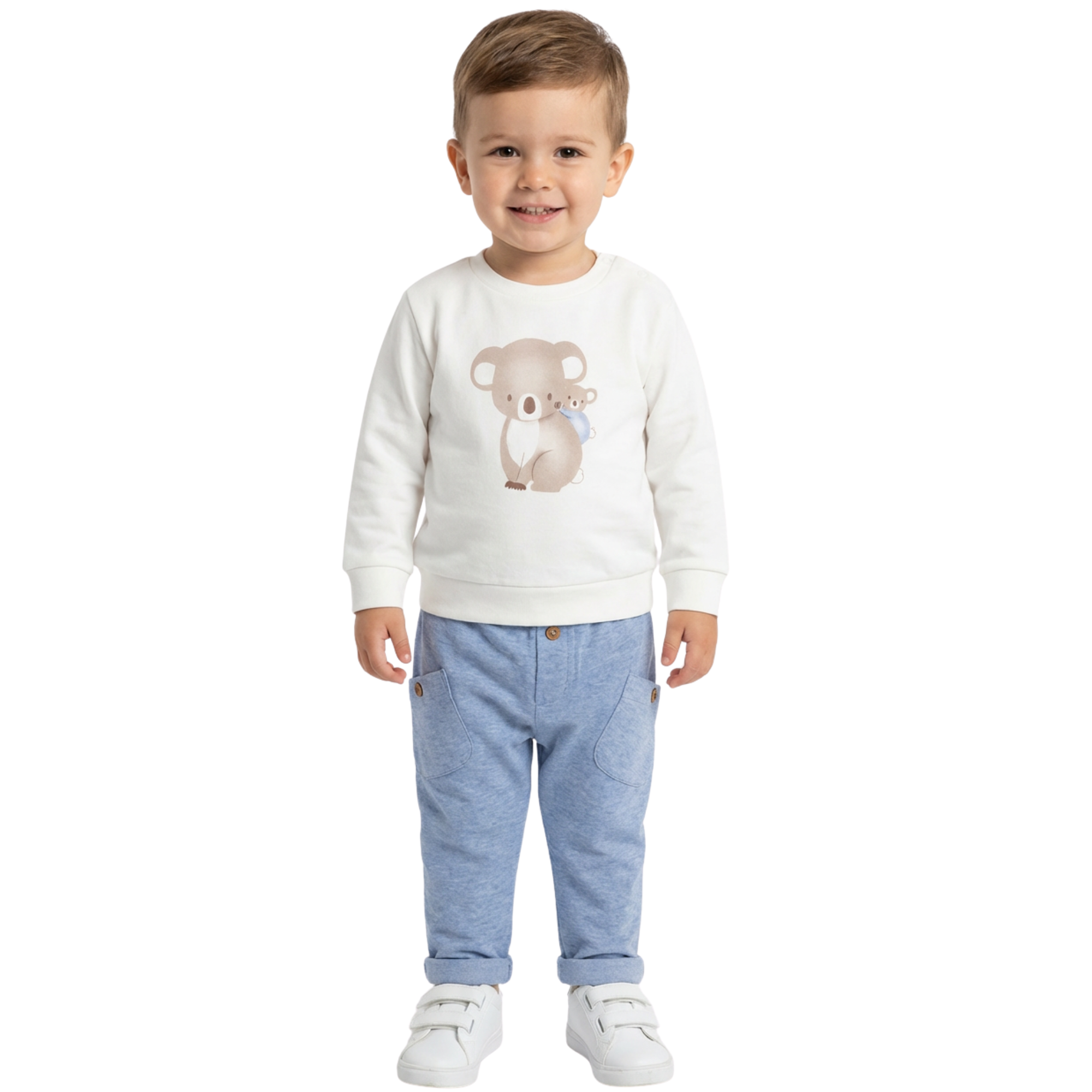 Baby boy セット Everything Must Change (EMC) Baby Boy Koala Top & Trouser Set
